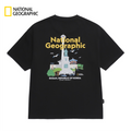 NEW National Geographic Pusan Yongdusan Park Graphic Semi-Oversized Short-Sleeve T-Shirt N262UTS627 BLACK Asian Fit