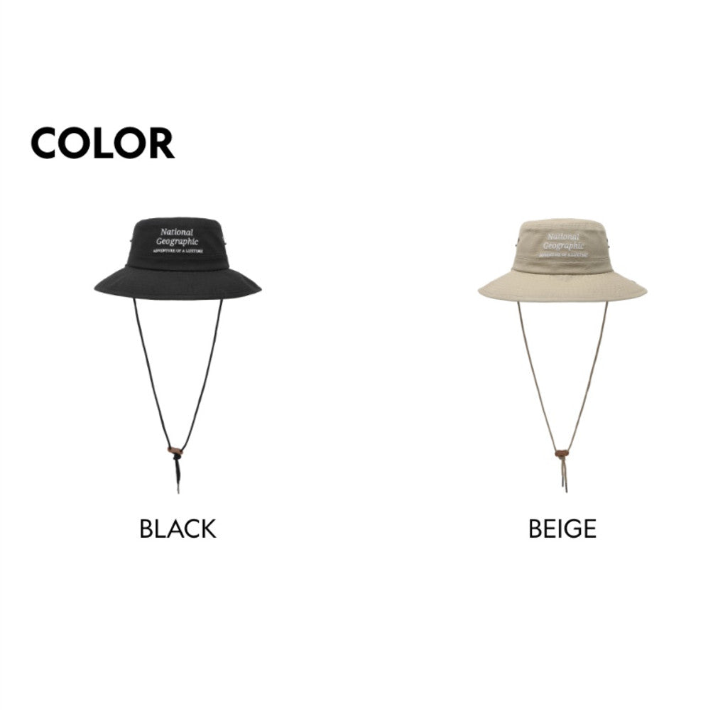 New National Geographic Safari Hat Cotton BLACK N265AHA160  UNISEX Adults