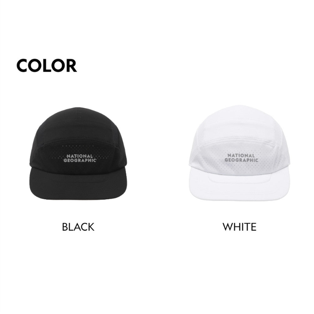NEW National Geographic Running Core Nature Run Cap N265AHA220 WHITE UNISEX SIZE