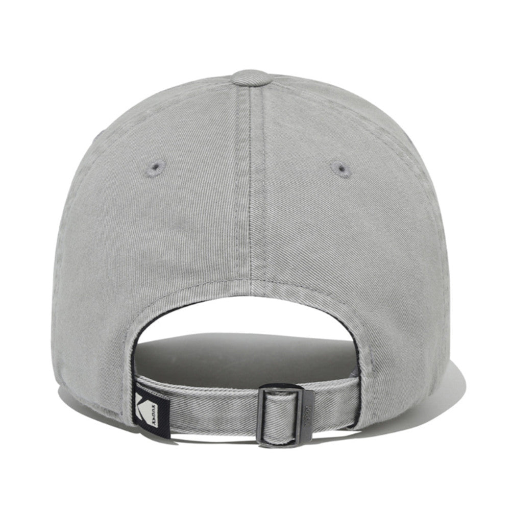 NEW KODAK APPAREL Small Patch Washed Relaxed-Fit Baseball Cap K6343LCP22GRY GREY UNISEX SIZE