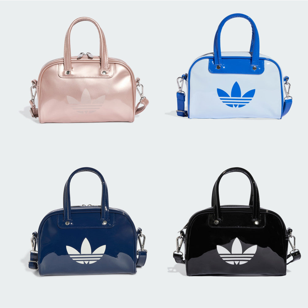 NEW adidas Adicolor Mini Bowlin Shoulder Bag KQ9065 Grey Pink