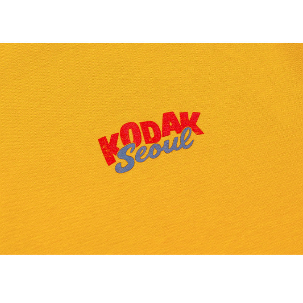 NEW KODAK APPAREL Travel Korea Seoul Short Sleeved T-shirt YELLOW K6223XRS97YLW ASIAN FIT