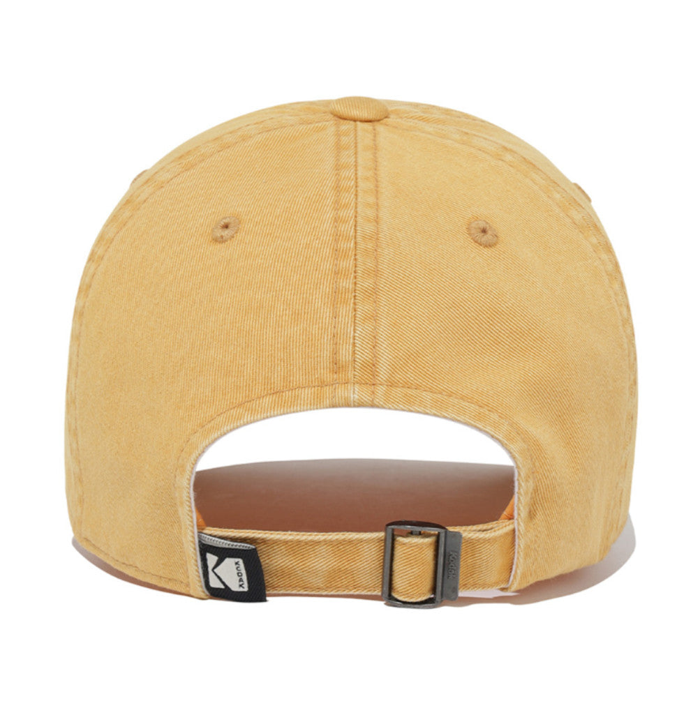NEW KODAK APPAREL Small Patch Washed Relaxed-Fit Baseball Cap K6343LCP22YLW YELLOW UNISEX SIZE