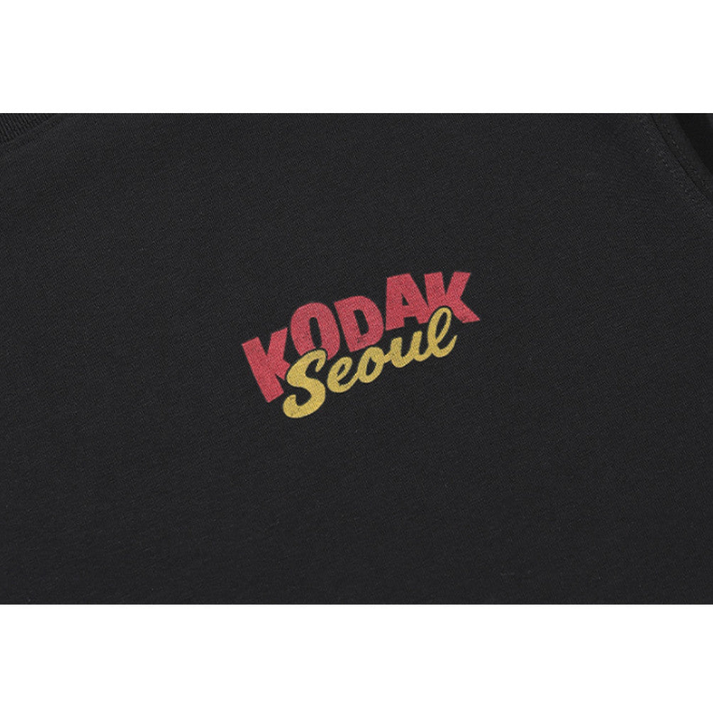 NEW KODAK APPAREL Travel Korea Seoul Short Sleeved T-shirt BLACK K6223XRS97BLK ASIAN FIT
