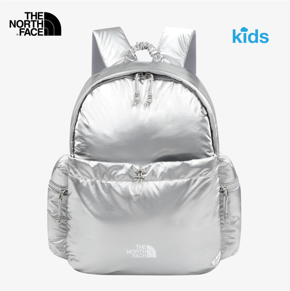 NEW THE NORTH FACE G'S Girls PUFFY MULTI PACK BACKPACK NM2DS54S 13L SILVER