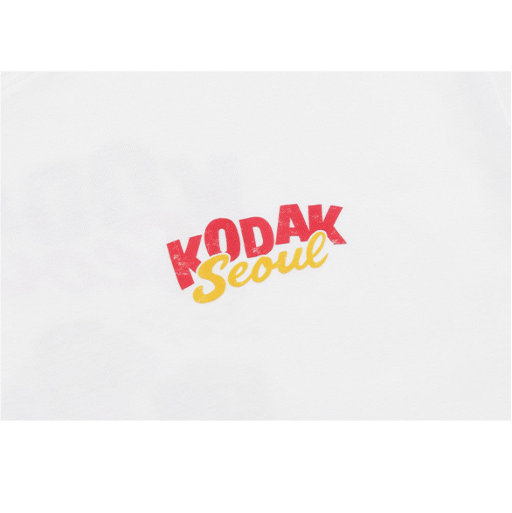 NEW KODAK APPAREL Travel Korea Seoul Short Sleeved T-shirt WHITE K6223XRS97WHT ASIAN FIT