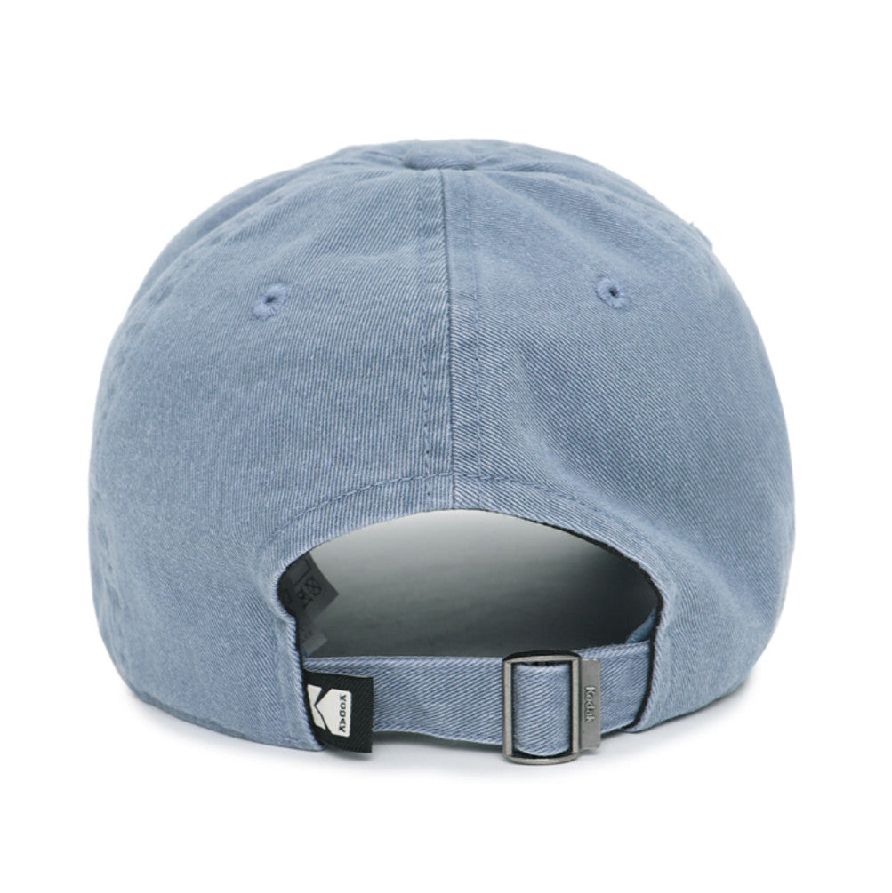 NEW KODAK APPAREL Small Patch Washed Relaxed-Fit Baseball Cap K6343LCP22BLU BLUE UNISEX SIZE