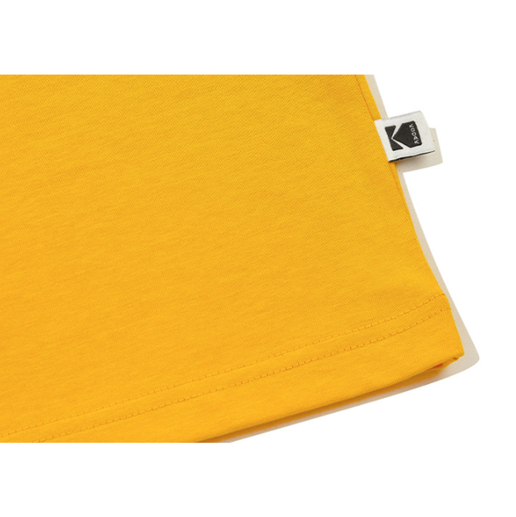 NEW KODAK APPAREL Travel Korea Seoul Short Sleeved T-shirt YELLOW K6223XRS97YLW ASIAN FIT