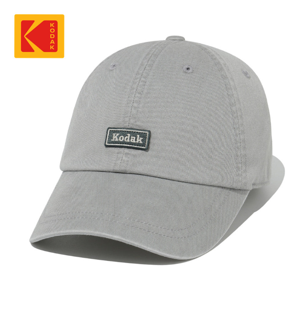 NEW KODAK APPAREL Small Patch Washed Relaxed-Fit Baseball Cap K6343LCP22GRY GREY UNISEX SIZE